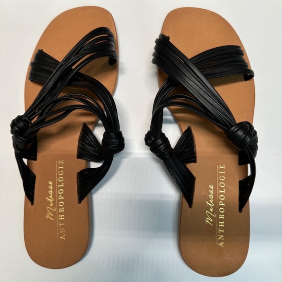 Anthropologie Matisse Mystic Sandals Black Leather upper/lining Womens Size 8M - Picture 3 of 12